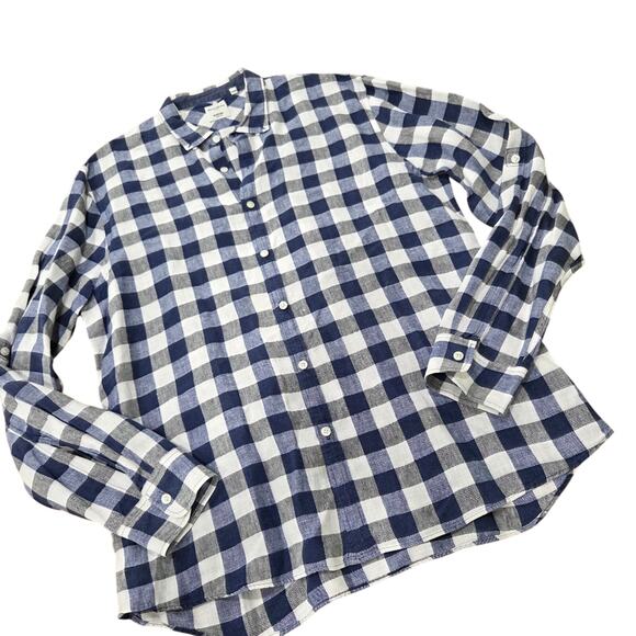 Murano Other - Baird MCnutt Linen Slim Fit Murano Checkered Men's Shirt Size XL